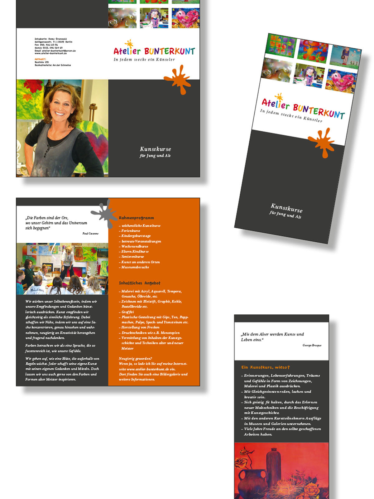 Flyer Atelier-Bunterkunt
